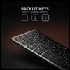 AXAGON Klawiatura HMC-KB-CRL USB-C 5Gbps z wieloportowy hub 9in1, SD/microSD, 3x USB-A, HDMI 4K/60Hz, PD 100W, Audio, Cyrillic l